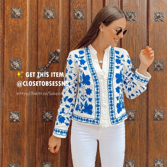 LAST ONE!!! BLOGGER FAVE!!! ZARA Linen Blend Jacket* - Picture 5 of 16